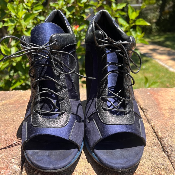 Burberry multi-media stiletto booties. - Picture 6 of 9